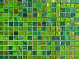 Green tile background