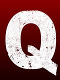 Fat Grunge Letters - Q