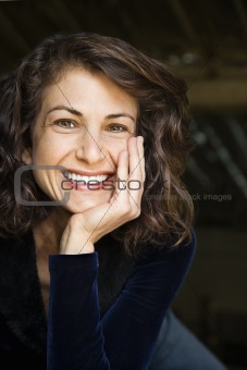 Pretty woman smiling.