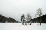Norwegian Winter Lake Landscape