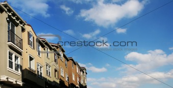 Houses and clouds