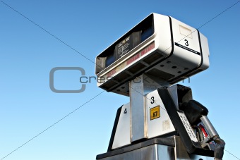 gas pump closeup