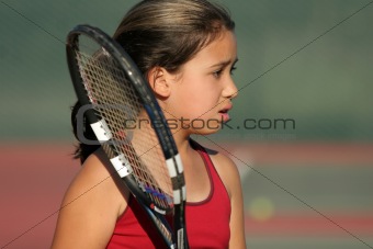 Upset tennis player