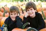 Boys in the Pumpking Patch