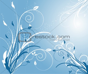 Floral  background - vector