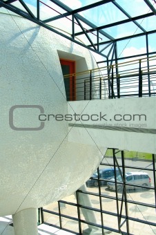 Abstract office construction