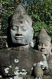 Asura statue at south gate, Siem Reap, Cambodia