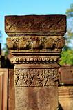 Carving boundary stone at Banteay Sreiz, Cambodia