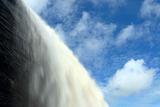 Waterfall with blue sky