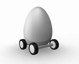 egg on wheels