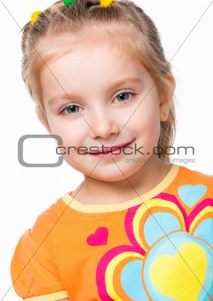 portrait of a pretty little girl 