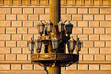 The historic street lamp