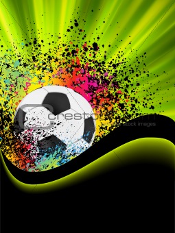 Soccer background with copyspace. EPS 8
