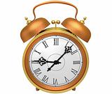 bronze alarm clock