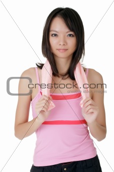 Attractive sport Chinese girl