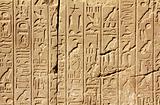 ancient egypt hieroglyphics on wall
