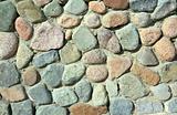 wall of rock stones