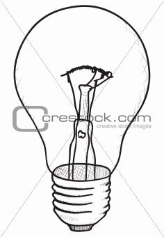 Image 3704165: Simple vector sketch - light bulb from Crestock Stock Photos