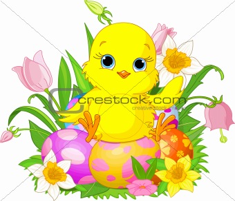 Happy Easter chick