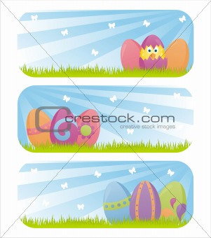 colorful easter banners