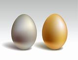 Gold and silver eggs 