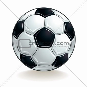 Vector soccer ball.