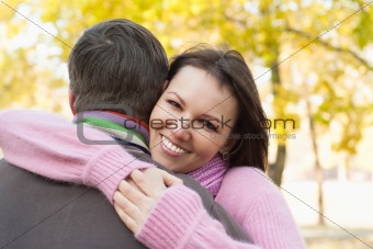 couple in a autumn park
