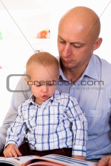 nice boy and his father 