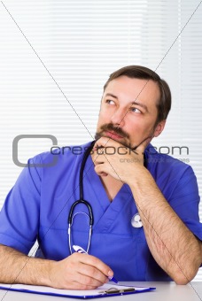 nice doctor sitting 
