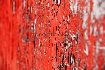Red paint shallow DOF