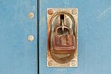 old rusty padlock