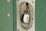 old rusty padlock