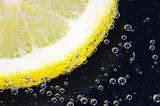  lemon slice with bubbles