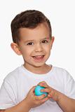 Boy Holding Easter Egg