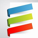 Set of colorful paper tags