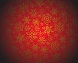 Red and golden christmas pattern