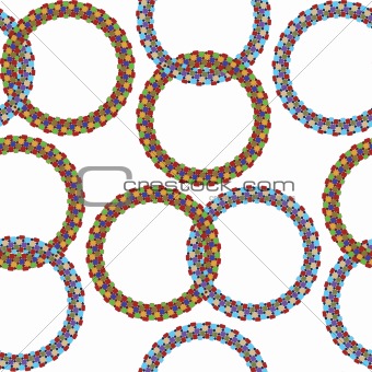 rings seamless pattern