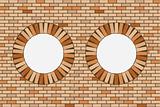 round brick windows