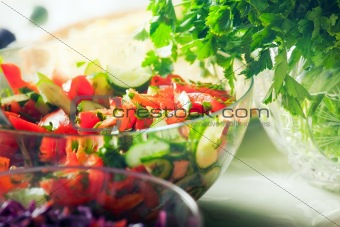 Fresh mixed salad
