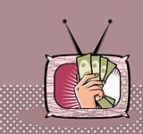 TV shop Business by TV Money illustration
