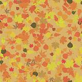 Autumn leaves seamless pattern. EPS 8