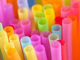 Colorful of many straw