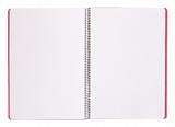 Isolated blank notebook