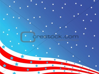 stylized american flag