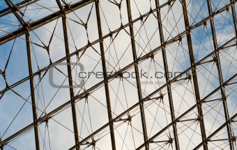 Glass - metal construction