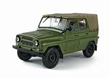 Toy miniature model of a military SUV