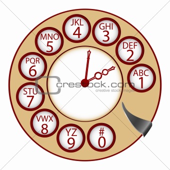 the telephone clock