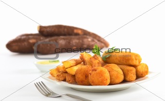 Fried Snacks out of Manioc
