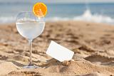 fresh drink on the beach