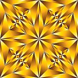 Gold convex surface seamless pattern.
